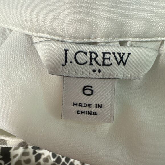 J. Crew Snake Print Pleated Midi Skirt Sz 6 Animal Print Career - Picture 5 of 8